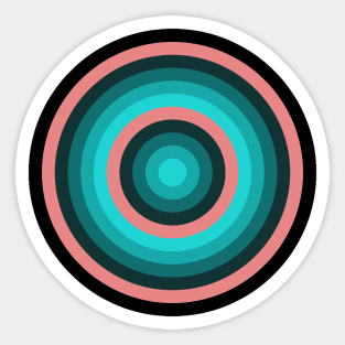 Concentric Circles Sticker